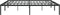 vidaXL - Bedframe - metaal - zwart - 180x200 - cm