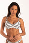 Beachlife Identity - Bikinitop met beugel - Voor grotere cupmaat - Grijs/Wit/Gestreept