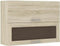 Glazen hoge kast met 2 kanteldeuren - B 80 x D 31,6 x H 72 - Sonoma eiken decor - LASSEN