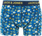 JACK&JONES JACTHYME - 3-pack heren onderbroek - Effen blauw en gebloemd - Maat L (3-pack)
