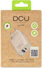 DCU Tecnologic® 37300715 - Oplader - USB-C PD20W + USB QC3.0 18W - Bruin