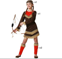 Kostuums voor Kinderen Indië Rood - 10-12 Jaar