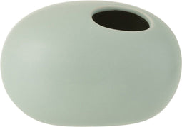J-Line vaas Ovaal - keramiek - pastel groen - small - Ø 10 cm