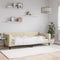 vidaXL - Slaapbank - 90x200 - cm - stof - crèmekleurig