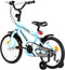 vidaXL - Kinderfiets - 16 - inch - zwart - en - blauw