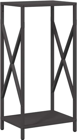 vidaXL - Brandhoutrek - 34x25x70 - cm - koudgewalst - staal - zwart