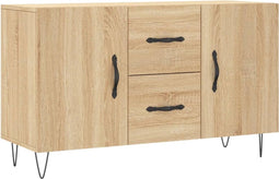 vidaXL - Dressoir - 100x36x60 - cm - bewerkt - hout - sonoma - eikenkleurig