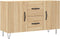 vidaXL - Dressoir - 100x36x60 - cm - bewerkt - hout - sonoma - eikenkleurig