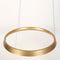 Steinhauer Ringlux 3692GO - Hanglamp - LED ring Ø60 cm 4000 lumen - Goud