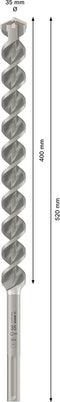 Bosch 2 608 685 876 - Hamerboor SDS-Max 35 mm - 4 snijkanten - 35x400x520 mm