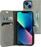Mobiparts iPhone 13 Mini - Classic Wallet Case - Ruimte voor pasjes - Granite Grey