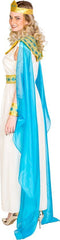 dressforfun Cleopatra - Vrouwenkostuum XXL - Betoverend kleed met haarband en kraag - Wit