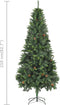 vidaXL - Kunstkerstboom - met - verlichting - kerstballen - dennenappels - 210 - cm