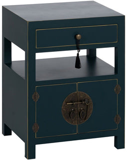 Nachtkastje ORIENTE Blauw Hout MDF 50 x 40 x 66 cm