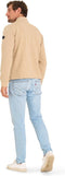 Mario Russo Pique Longsleeve Shirt - Coltrui Heren - Piqué structuur - Beige - L