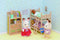 Sylvanian Families 4254 kinderslaapkamermeubels- inrichting poppenhuis- stapelbed- 25 onderdelen- 2 knuffelbeertjes