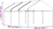 vidaXL - Prieel - met - dak - 6,69x4,08x3,22 - m - polyetheen - wit