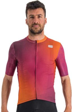 Sportful ROCKET - Fietsshirt - Lichtgewicht ademend polyester - Cyclamen Carrot Prune - M