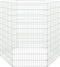 vidaXL - Dierenverblijf - 6 - panelen - 54x100 - cm - gegalvaniseerd - ijzer
