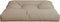 vidaXL - Palletkussen - 80x80x12 - cm - stof - taupe