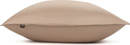 Zohome Kussensloop Satinado - Kussenhoes van 80x80 cm - Set van 2 stuks - 100% Katoen-Satijn - Bruin
