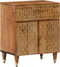 vidaXL - Nachtkastje - 50x33x60 - cm - massief - mangohout
