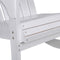 vidaXL - Tuinschommelstoel - hout - wit