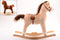Hobbelpaard Hout - Hobbelpaard met Geluid - 64CM Hoog - Beige/Bruin