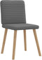 vidaXL - Eetkamerstoelen - 2 - st - stof - donkergrijs