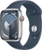 Apple Watch Series 9 - Smartwatch - GPS + Cellular 45mm - Aluminium Zilver (Blauw)