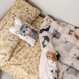 Happy Friday Duvet cover set 2 pieces Cats 135/140x200 cm (Single) Multicolor
