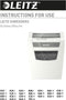 Leitz IQ - Papierversnipperaar - P4 Snippers - Tot 10 Vel - 23L - Wit