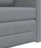 vidaXL - Vloersofa - Bed - 2-in-1 - Lichtgrijs - 74x77x81 - cm - Stof