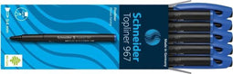 Schneider fineliner - Topliner 967 - lijnbreedte 0,4 mm - blauw - doos a 10 stuks - S-9673