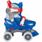 Nijdam Geo Metricker - Rolschaatsen - Verstelbaar 33-36 - Blauw/Rood/Wit/Zilvergrijs