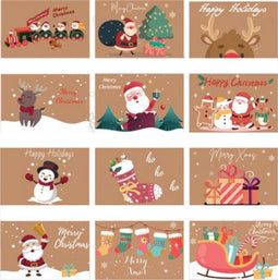 Giftmas Kerstkaarten - Wenskaarten - 36 stuks - FSC-keurmerk - 10x15cm (36 stuks)