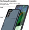 iMoshion Hoesje Geschikt voor Samsung Galaxy S21 FE Hoesje - Ruimte voor 2 pasjes - iMoshion Backcover met pasjeshouder - Donkerblauw
