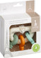 Sophie de Giraf - Textured Teething Keys - Bijtsleutels van natuurlijk rubber - Blauw beige oranje