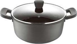 Bergner Kookpan Retro - Inductie - 3-laagse ILAG non-stick coating - Zwart - D20 x H9.5 cm - 2.5 Liter