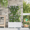 vidaXL - Tuinplantenbakken - met - Water - Irrigatiesysteem - - - 2 - stuks - - - Wit