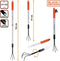 BLACK+DECKER Cultivator - Telescopische Steel 77 - 112 CM - 3 Tanden - Aluminium/Koolstofstaal