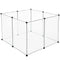 Eugad Looprooster - PP Plastic en Stalen Gaas - 102 x 70 cm - Zwart