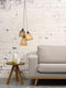 GOOD&MOJO Hanglamp Kalimantan - Bamboe/Zwart - 44x44x36cm - 3L - Scandinavisch,Bohemian - Hanglampen Eetkamer, Slaapkamer, Woonkamer