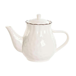 Theepot Home ESPRIT Wit Bruin Porselein 1 L
