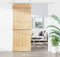 vidaXL - Schuifdeur - met - beslag - 80x210 - cm - massief - grenenhout