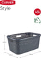 Curver Style Wasmand - 45L - Open structuur - Antraciet (2 stuks)