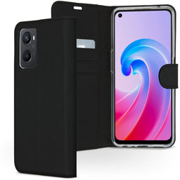 Accezz Wallet Softcase Booktype - Oppo A96 - 3 pashouders - Zwart