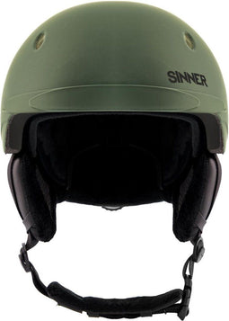 SINNER TITAN - Skihelm - In-Mold-technologie - Mat groen - Maat S (52-54 cm)