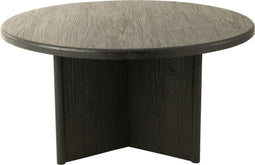 J-Line tafel Rond - hout - zwart