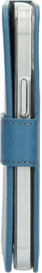 Mobiparts iPhone 12 mini - Flip cover - Ruimte voor pasjes - Staalblauw